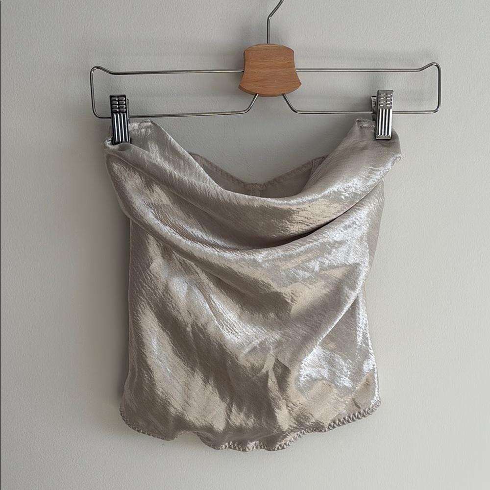 Victoria's Secret Silk Champagne Bustier